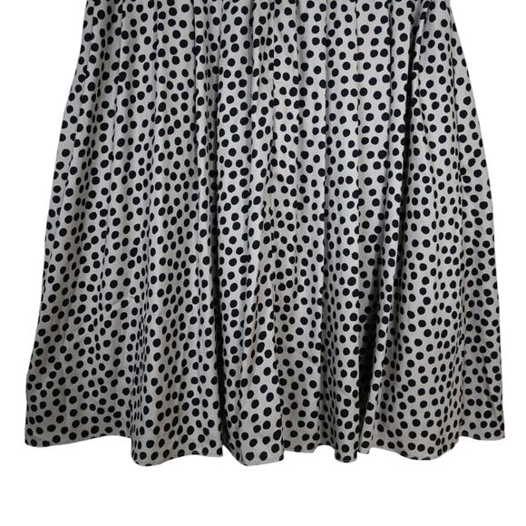 BCBGeneration Womens 12 Fit and Flare Pleated Polka Dot Dress - Picture 10 of 13